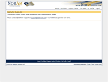 Tablet Screenshot of noramcapital.debtnext.com